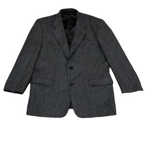 Hart Schaffner Marx Blazer Suit Jacket Size 44 Gray